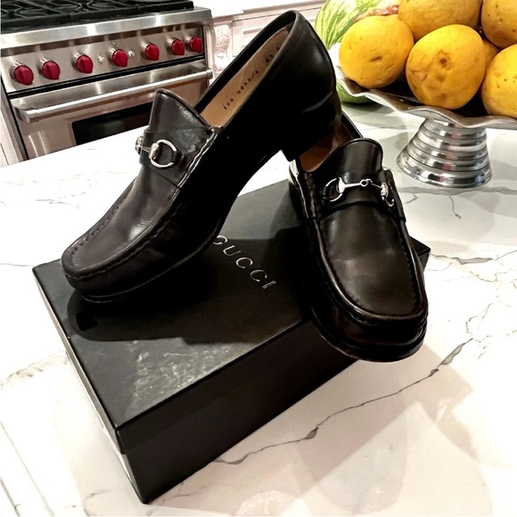 Gucci Women's Horsebit 1953 Loafers - Dark Brown Leather With Box - Size 8.5 - Picture 1 of 11